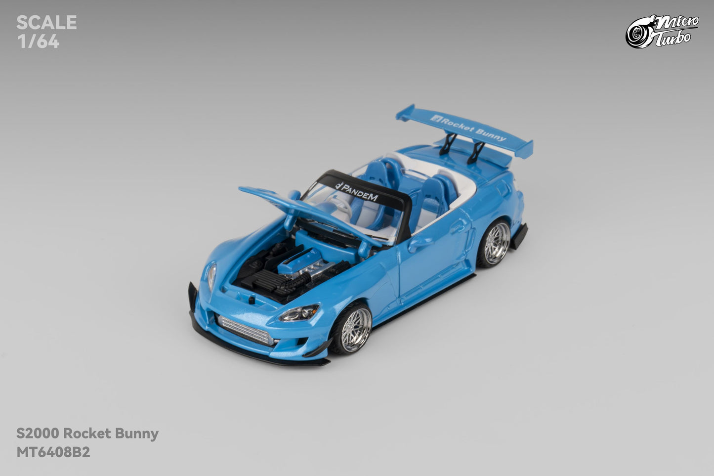 Microturbo - 1/64 Custom S2000 RB- Metallic Blue