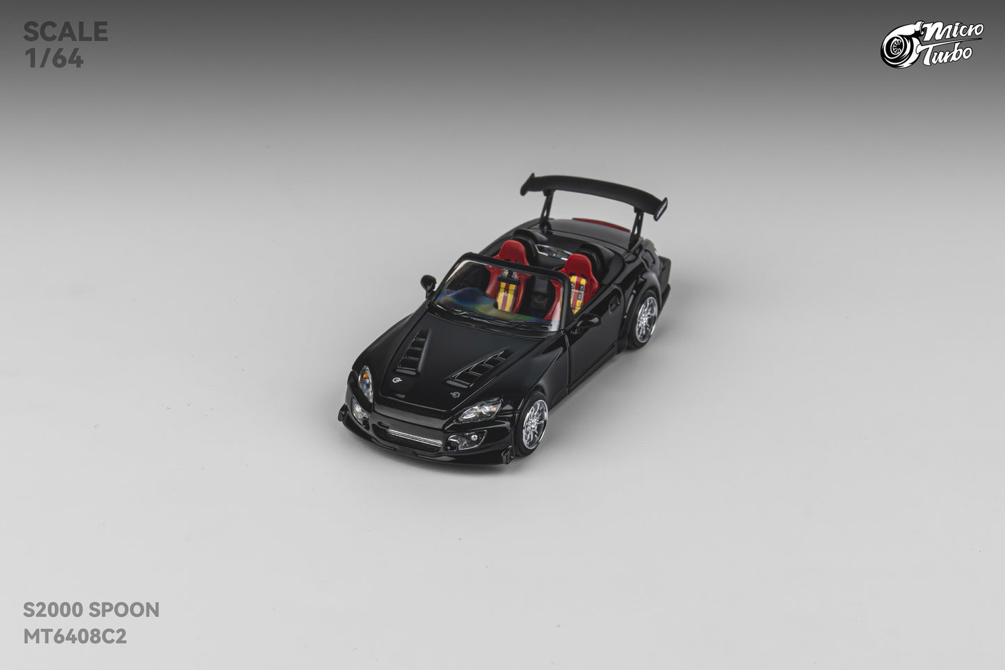 Microturbo - 1/64 Custom S2000 Spoon - Metallic Black