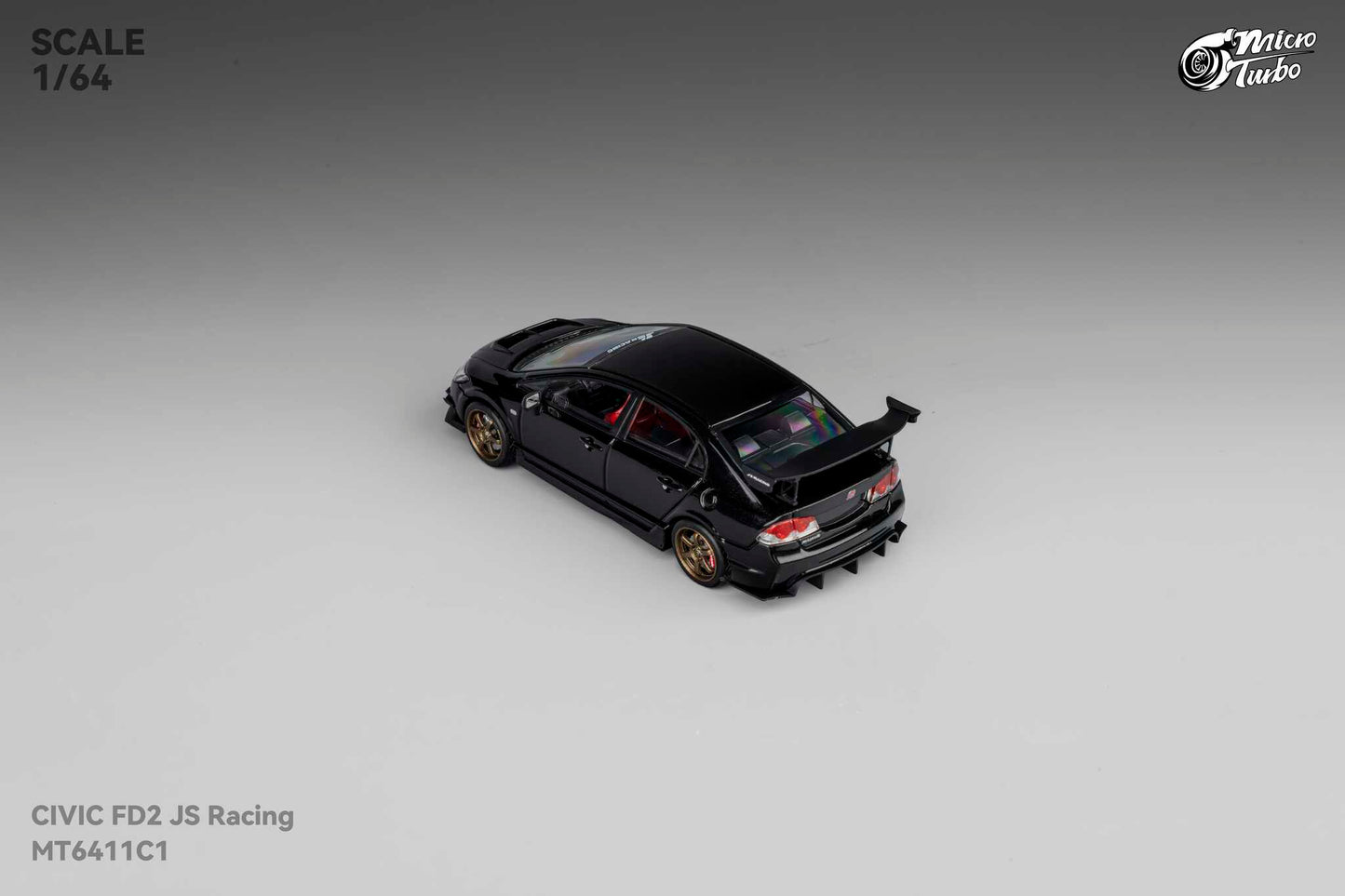 (Pre-Order) Microturbo - Custom FD2 J’S Racing - Metallic Black