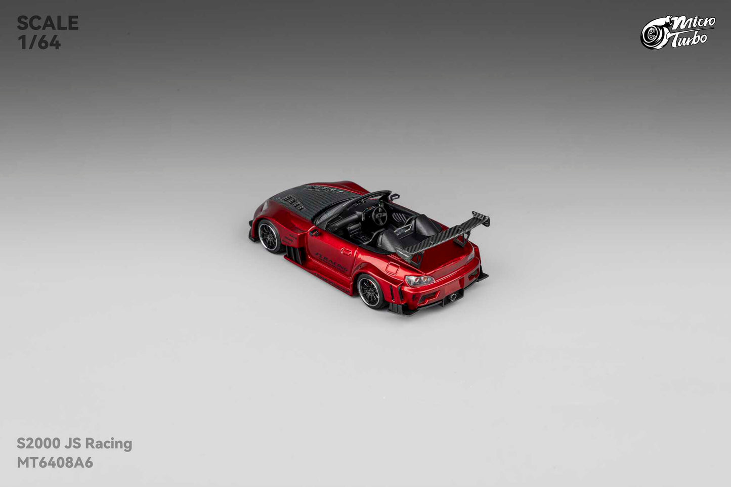(Pre-Order) Microturbo - 1/64 Custom S2000 JS Racing - Candy Red