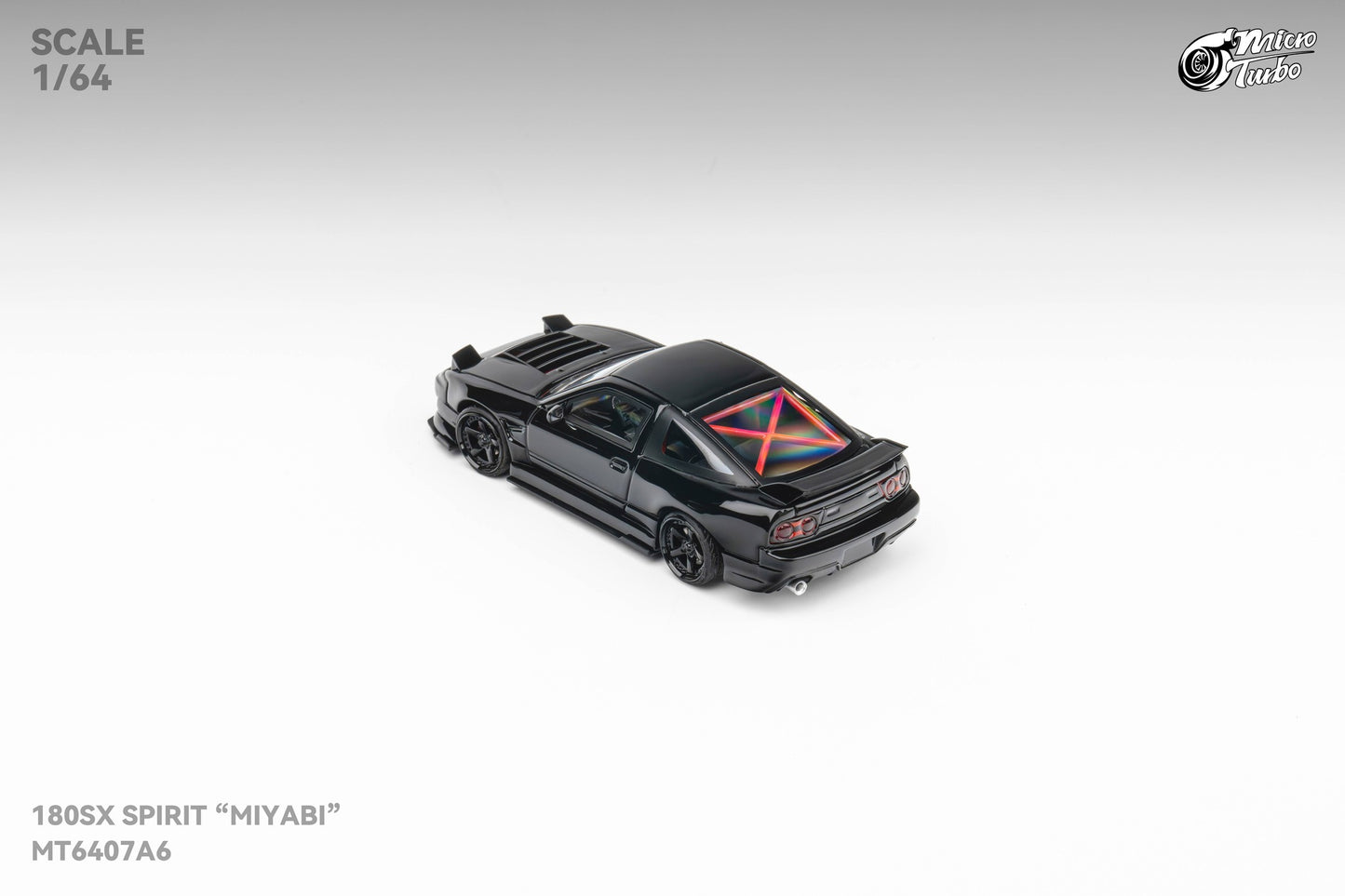 Microturbo 1/64 Custom 180SX "MIYABI" - Black