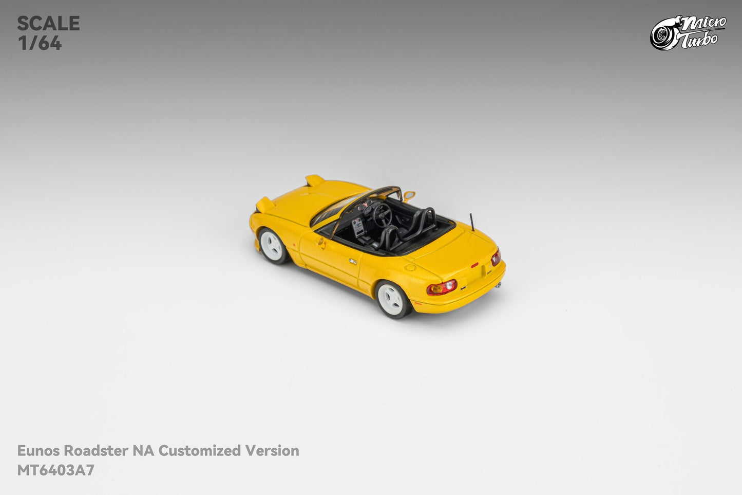 (Pre-Order) Microturbo - 1/64 Custom MX5 - Metallic Yellow