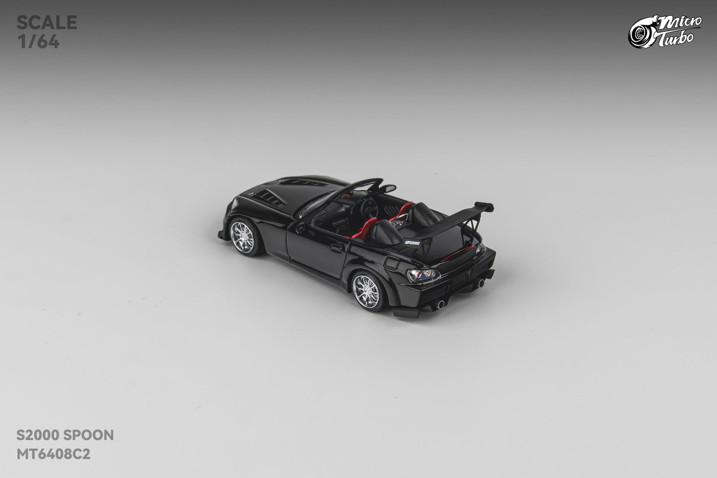 Microturbo - 1/64 Custom S2000 Spoon - Metallic Black