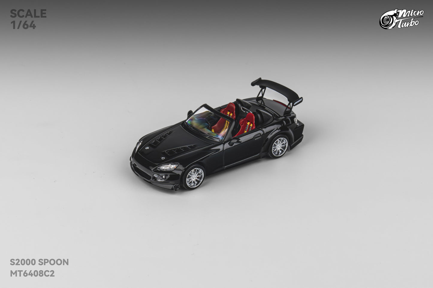 Microturbo - 1/64 Custom S2000 Spoon - Metallic Black