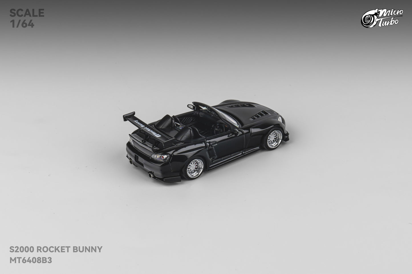 (Pre-order) Microturbo - 1/64 Custom S2000 Rocket Bunny - Metallic Black