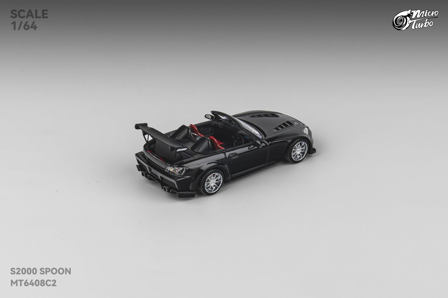 Microturbo - 1/64 Custom S2000 Spoon - Metallic Black