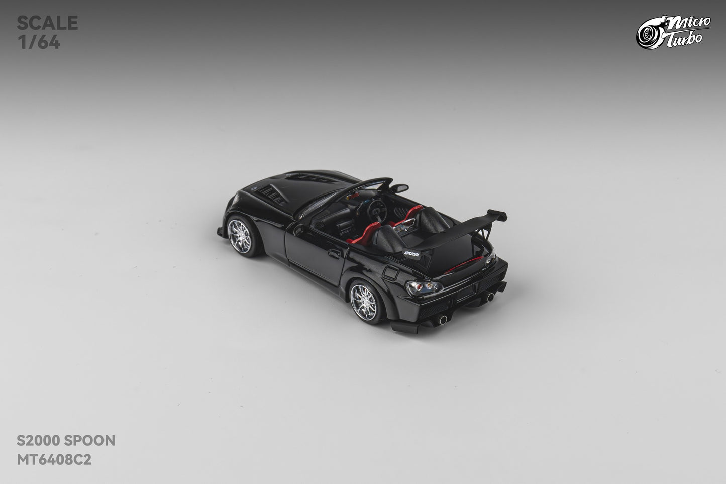 Microturbo - 1/64 Custom S2000 Spoon - Metallic Black