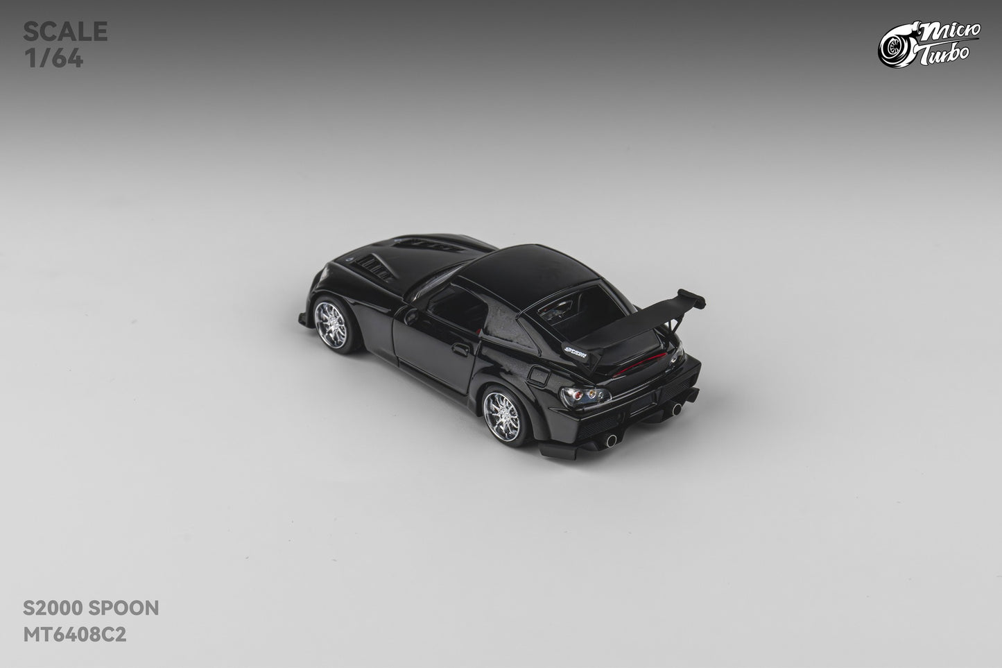 Microturbo - 1/64 Custom S2000 Spoon - Metallic Black