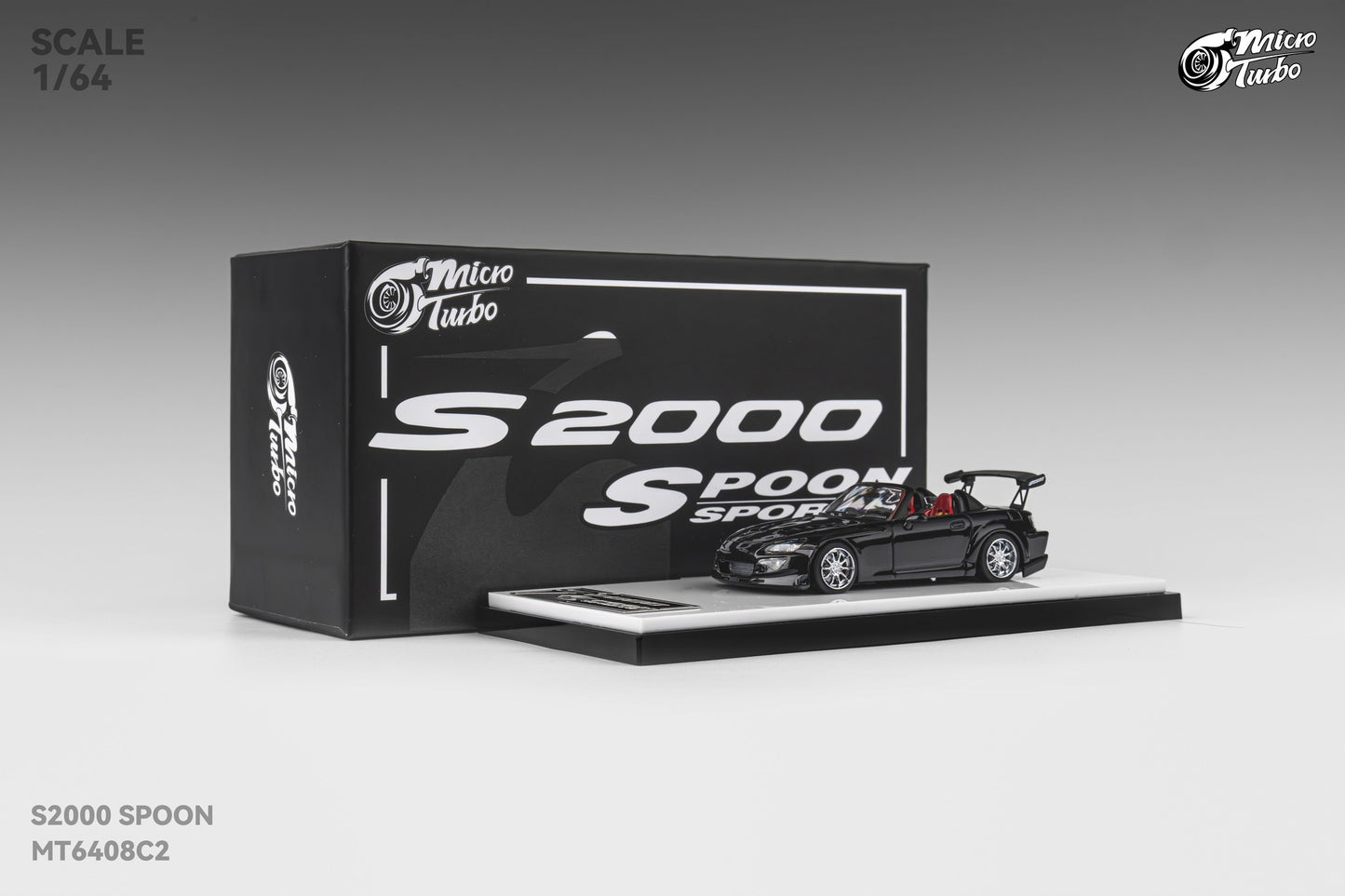 Microturbo - 1/64 Custom S2000 Spoon - Metallic Black