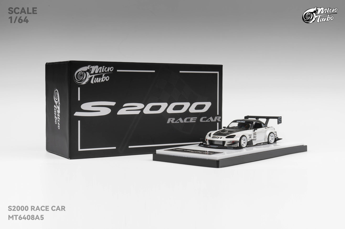 Microturbo 1/64 Custom S2000 - Metallic White