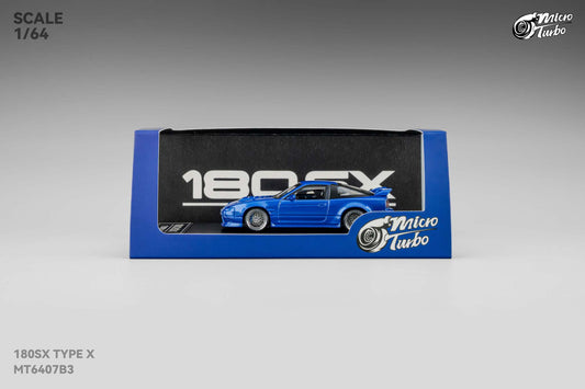 (Pre-Order) Microturbo - 1/64 Custom 180SX Type X - Metallic Blue