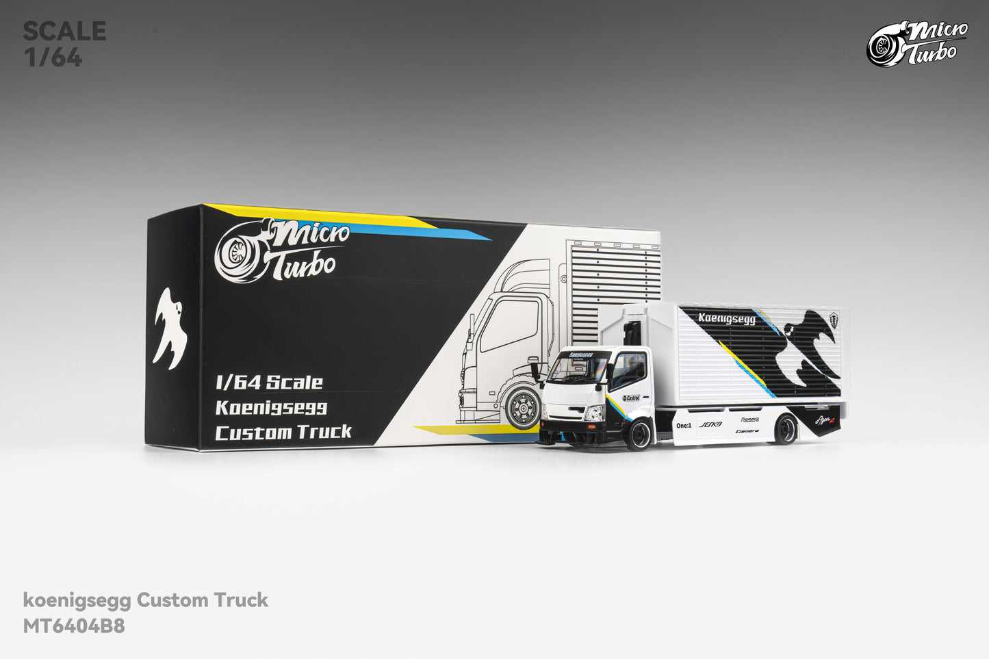 Microturbo - 1/64 Custom Box Truck - Koenigsegg Livery