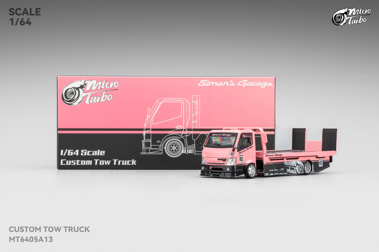 (Pre-Order) MicroTurbo x Simon's Garage - Custom Flatbed Trailer