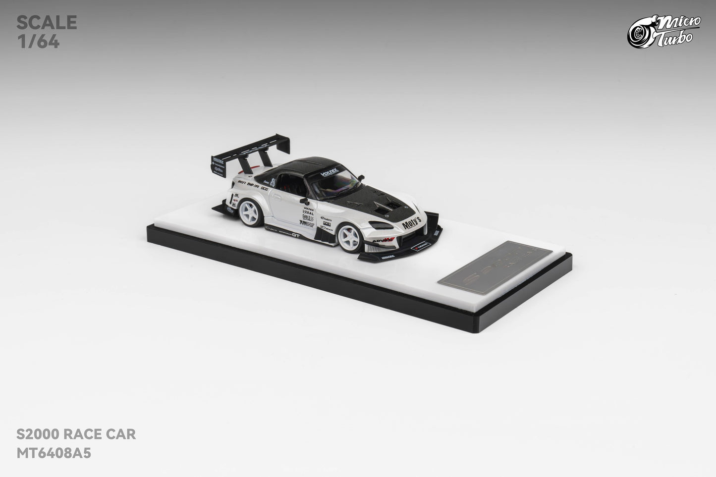 Microturbo 1/64 Custom S2000 - Metallic White