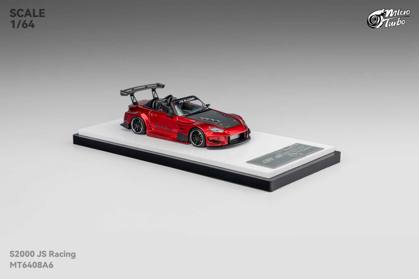 (Pre-Order) Microturbo - 1/64 Custom S2000 JS Racing - Candy Red