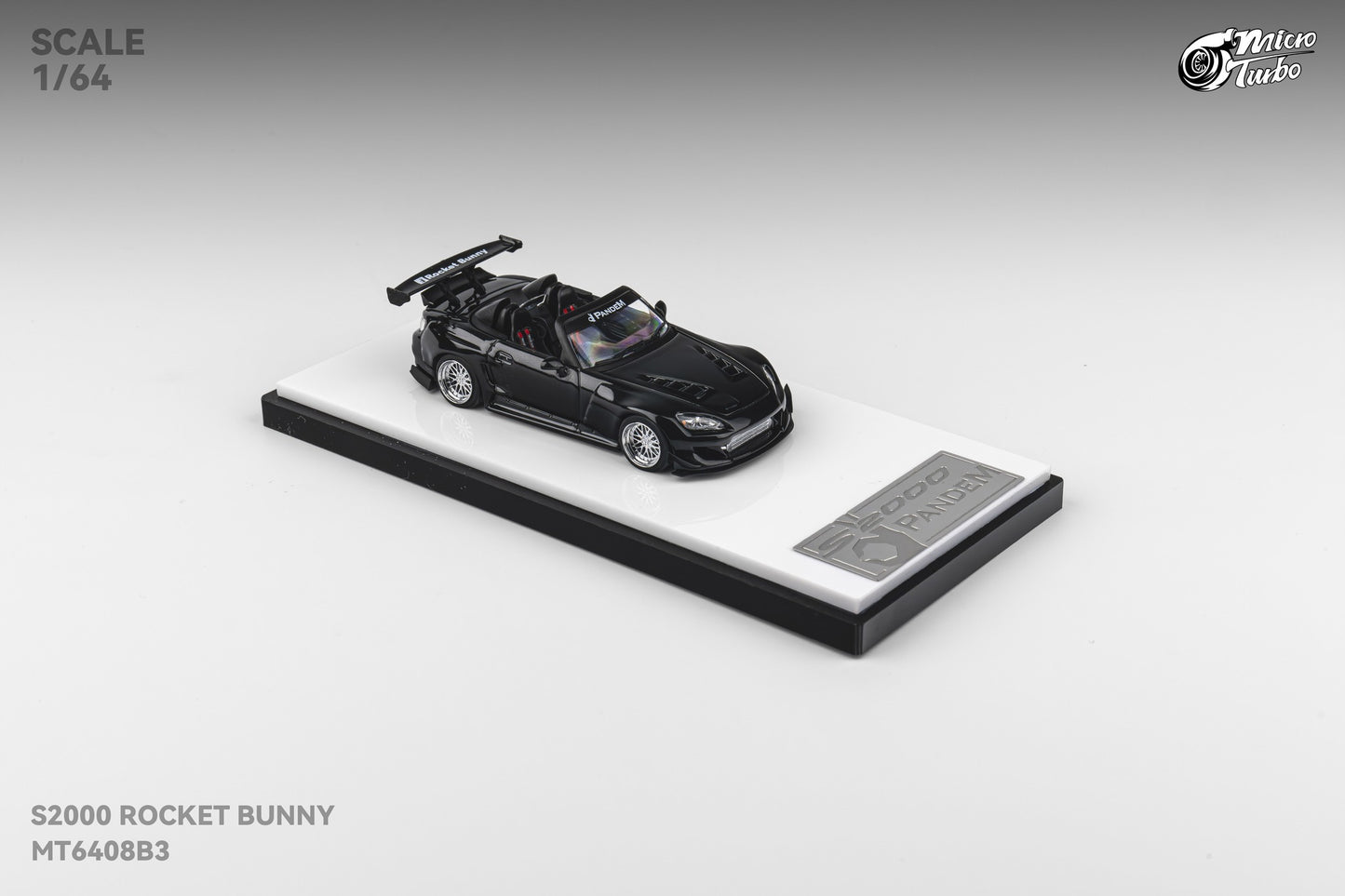 (Pre-order) Microturbo - 1/64 Custom S2000 Rocket Bunny - Metallic Black