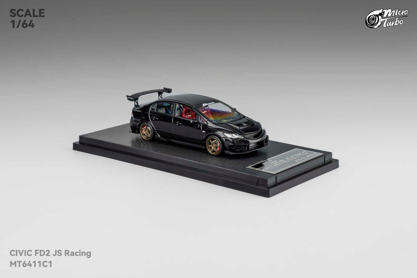 (Pre-Order) Microturbo - Custom FD2 J’S Racing - Metallic Black