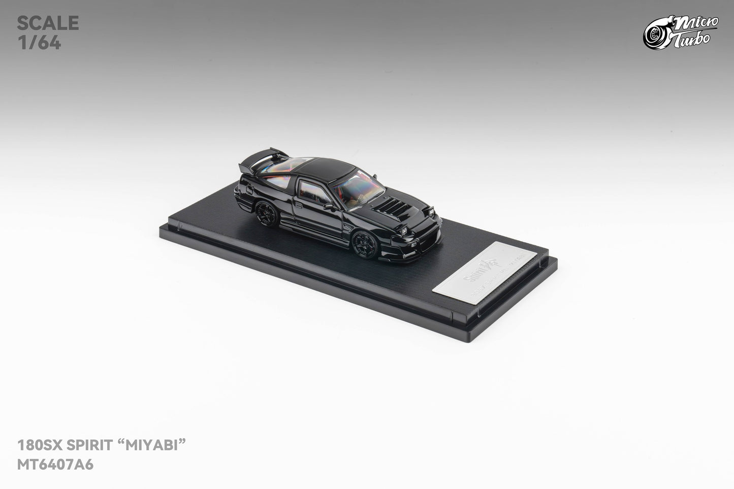 Microturbo 1/64 Custom 180SX "MIYABI" - Black