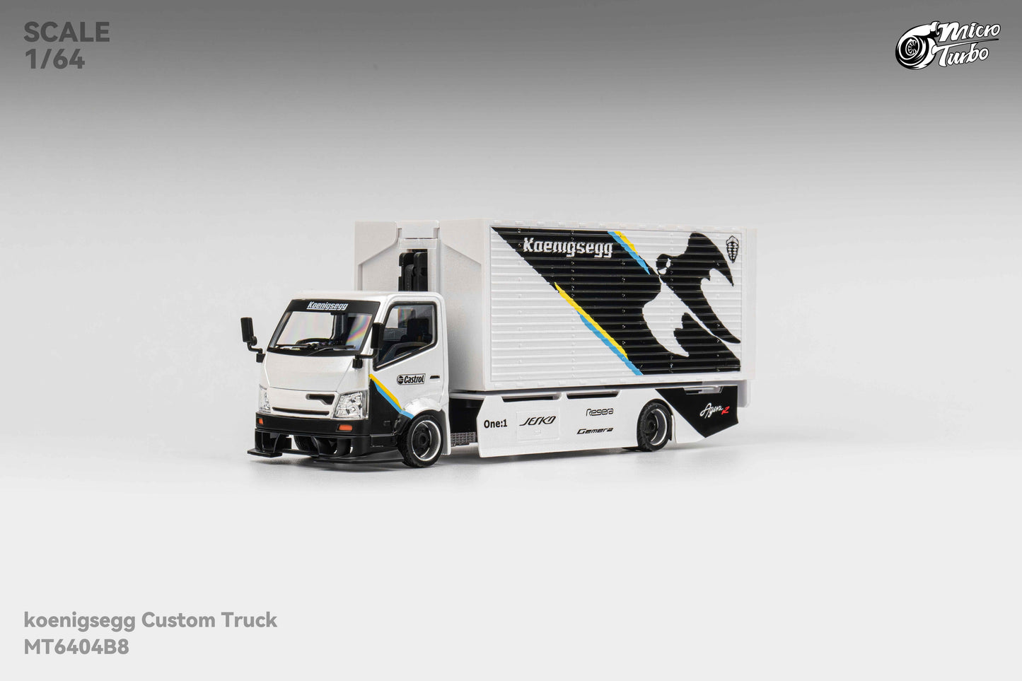 Microturbo - 1/64 Custom Box Truck - Koenigsegg Livery