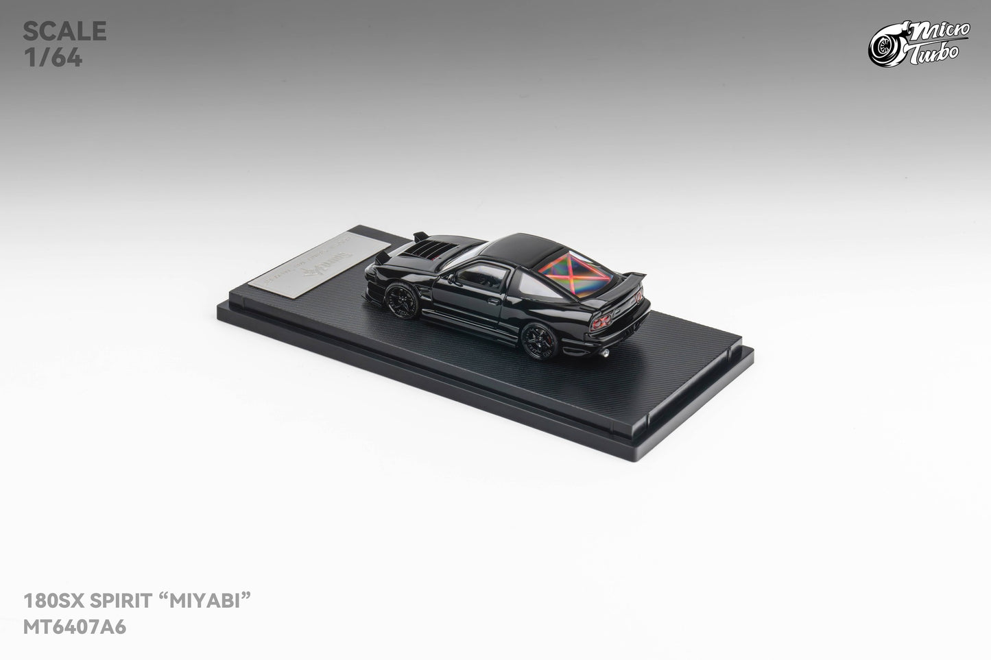 Microturbo 1/64 Custom 180SX "MIYABI" - Black
