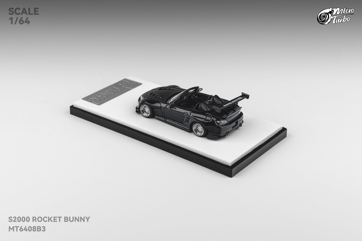 (Pre-order) Microturbo - 1/64 Custom S2000 Rocket Bunny - Metallic Black