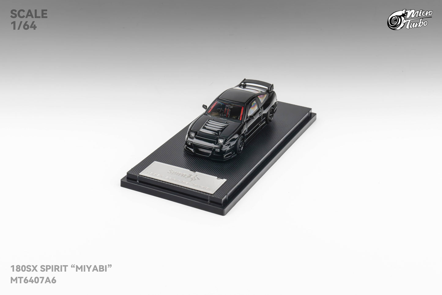 Microturbo 1/64 Custom 180SX "MIYABI" - Black