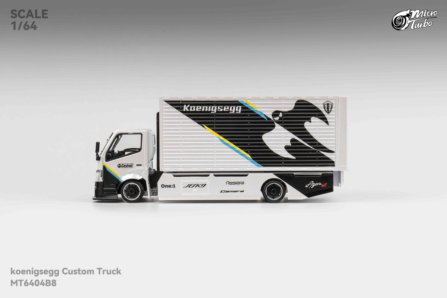 Microturbo - 1/64 Custom Box Truck - Koenigsegg Livery