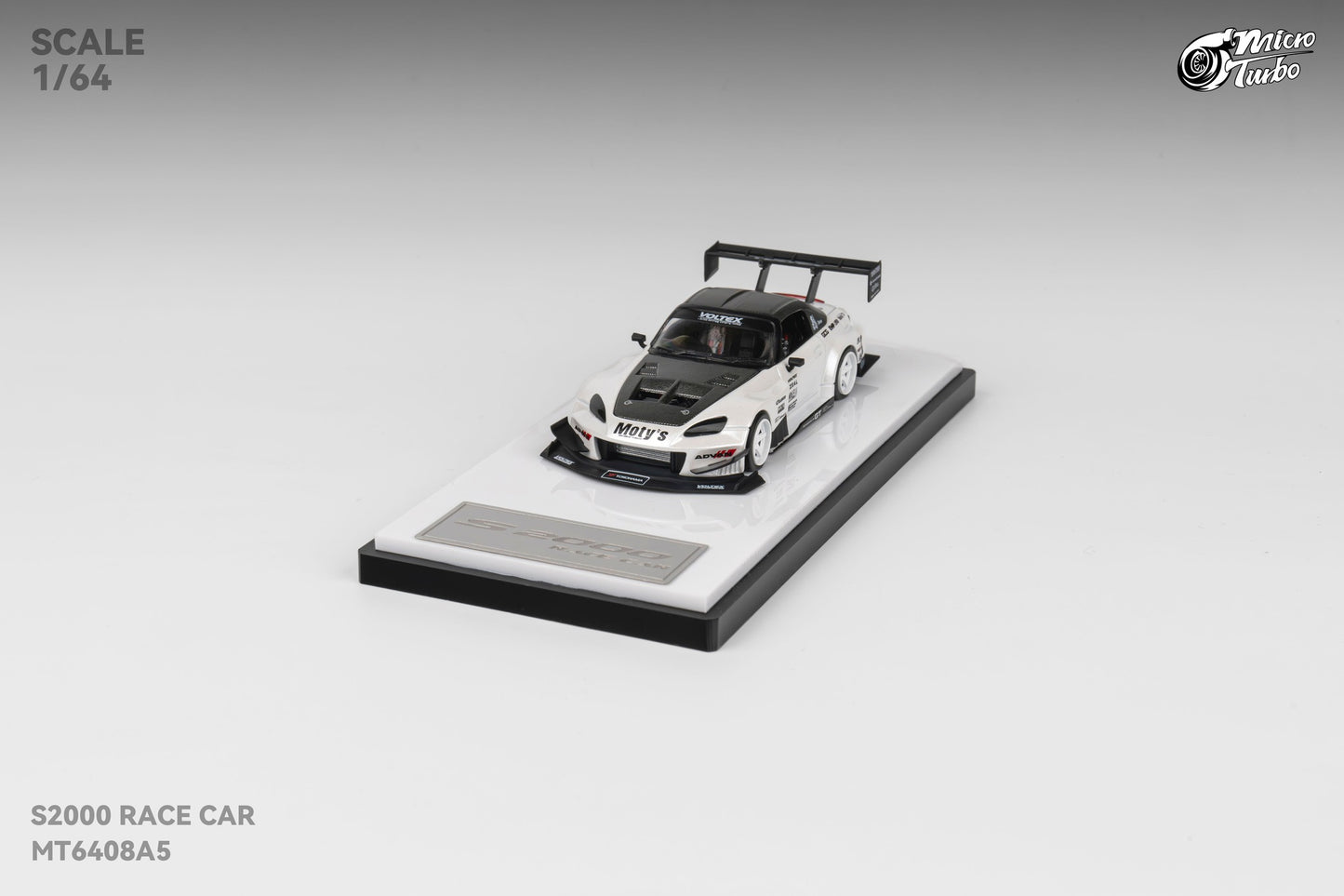 Microturbo 1/64 Custom S2000 - Metallic White
