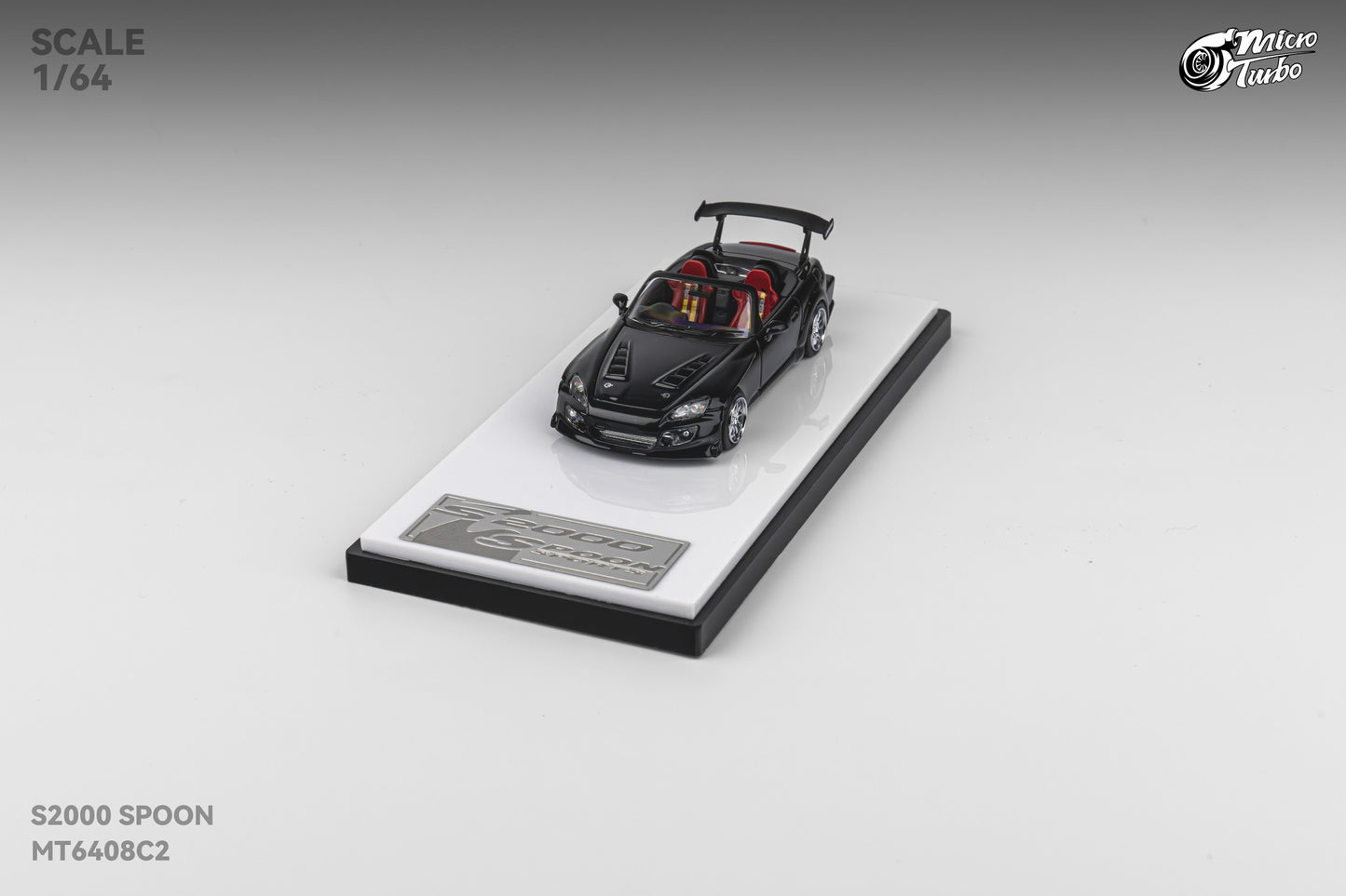 Microturbo - 1/64 Custom S2000 Spoon - Metallic Black