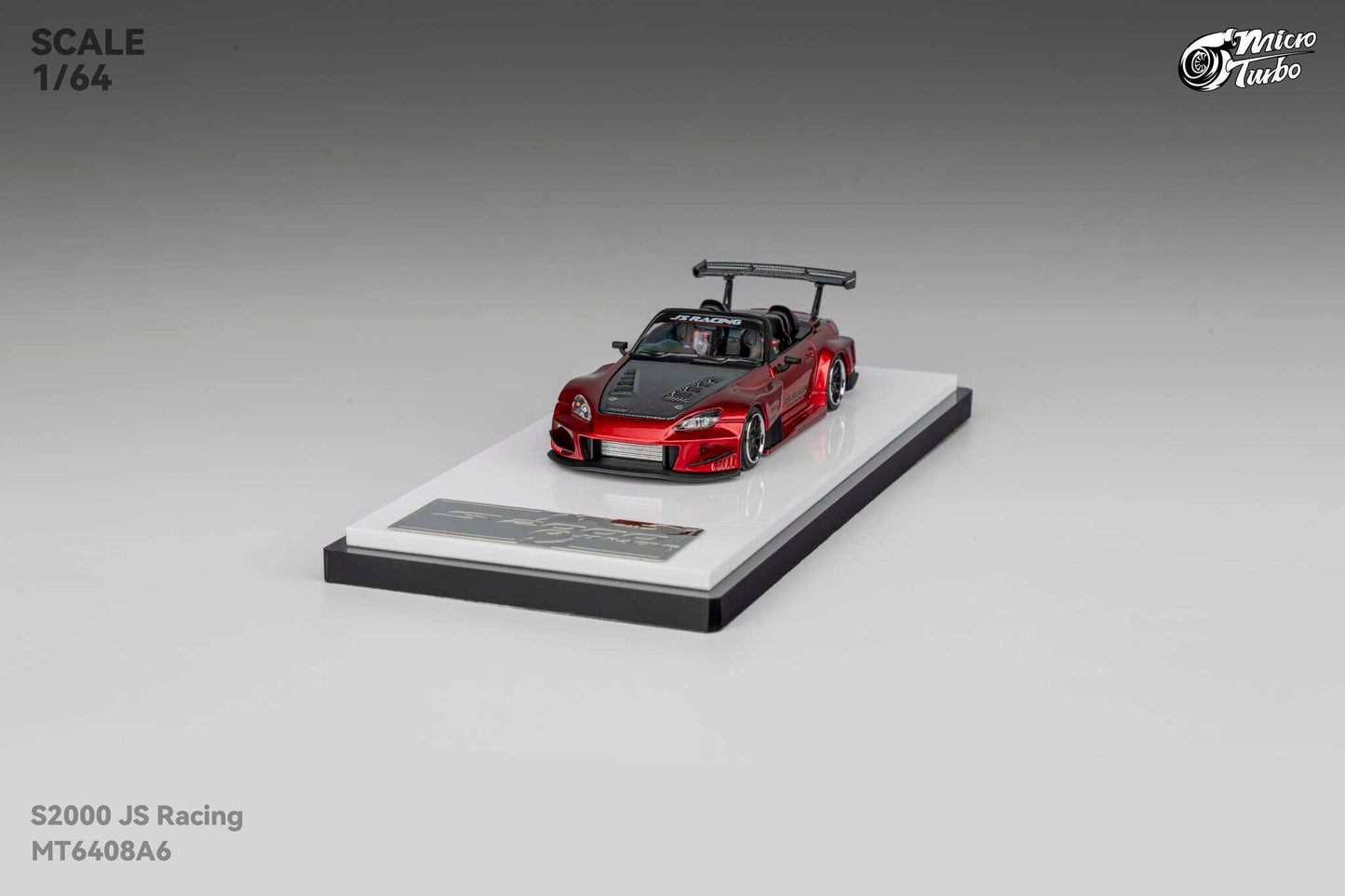 (Pre-Order) Microturbo - 1/64 Custom S2000 JS Racing - Candy Red