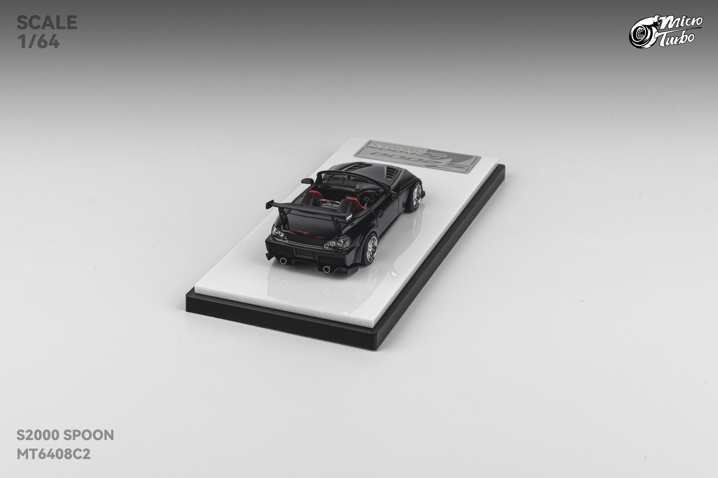 Microturbo - 1/64 Custom S2000 Spoon - Metallic Black
