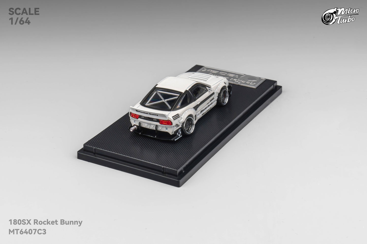 Microturbo - 1/64 Custom 180SX Rocket Bunny - Metalic White