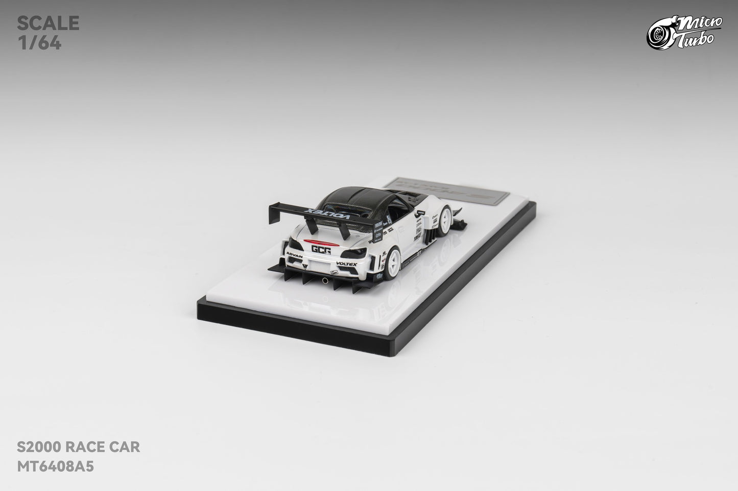 Microturbo 1/64 Custom S2000 - Metallic White