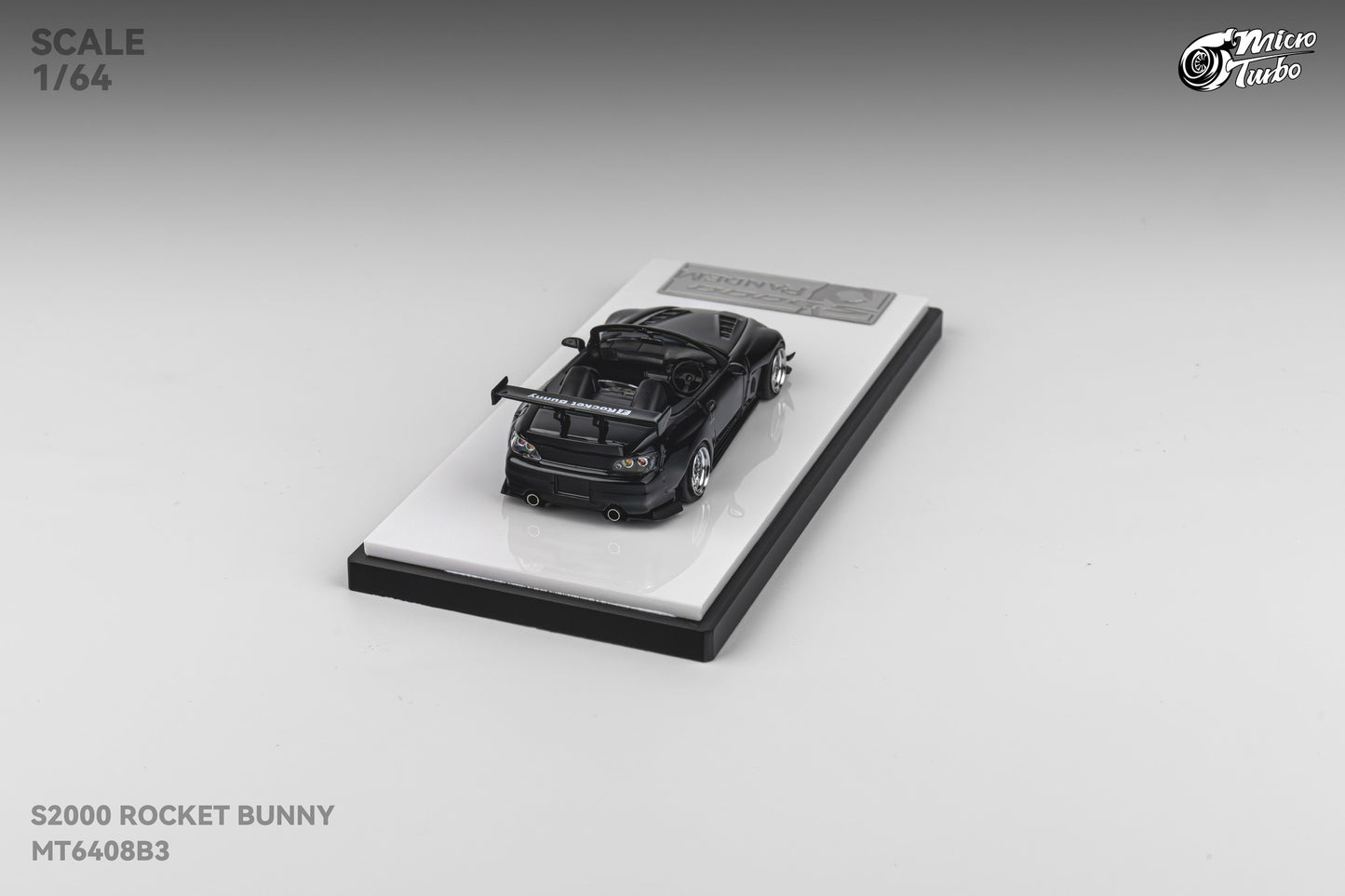 (Pre-order) Microturbo - 1/64 Custom S2000 Rocket Bunny - Metallic Black