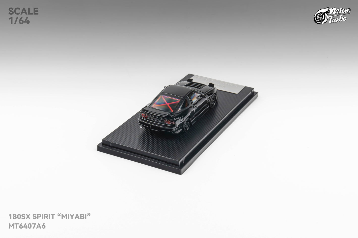Microturbo 1/64 Custom 180SX "MIYABI" - Black
