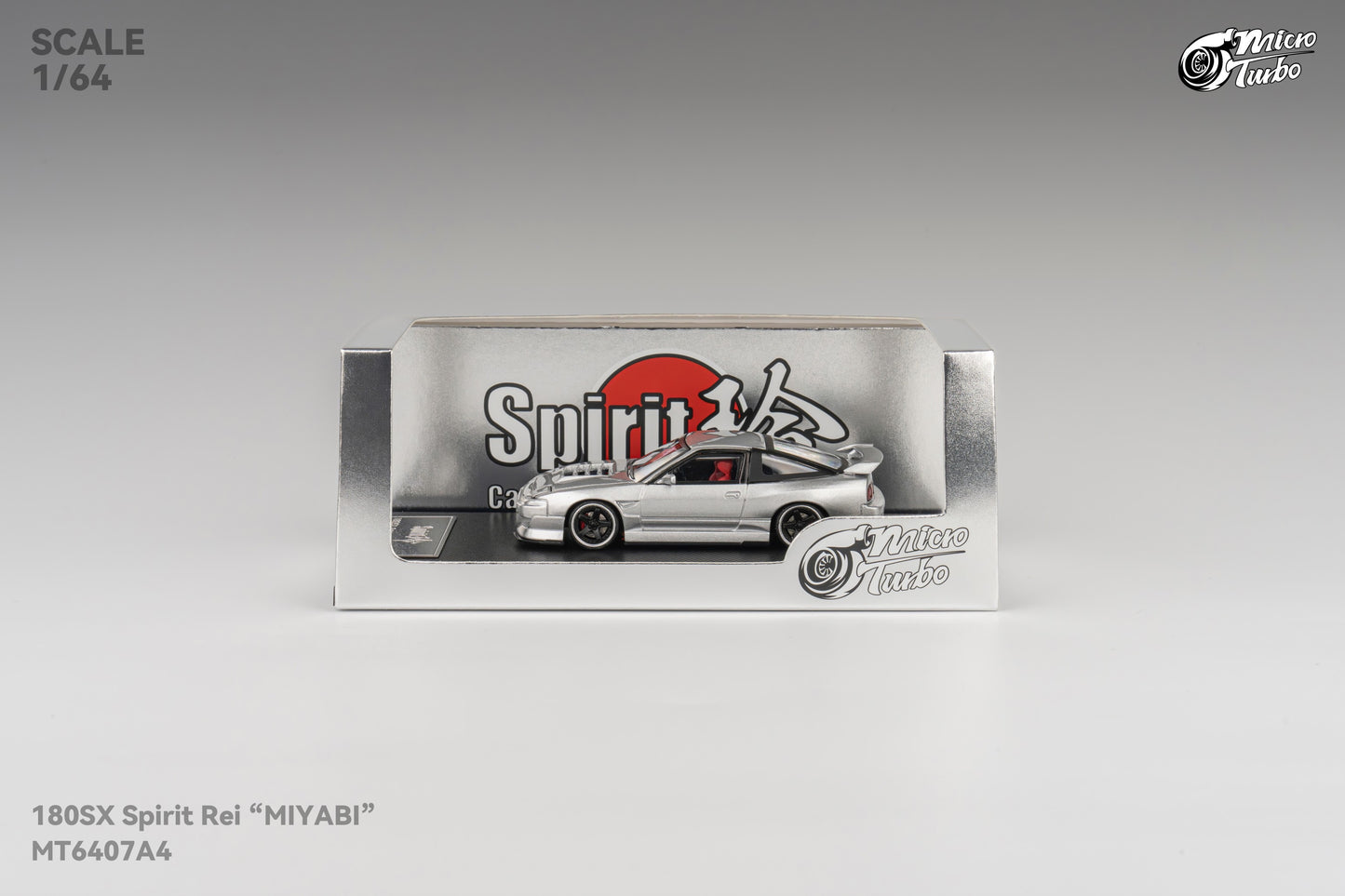 Microturbo - 1/64 Custom 180SX - Metalic Silver