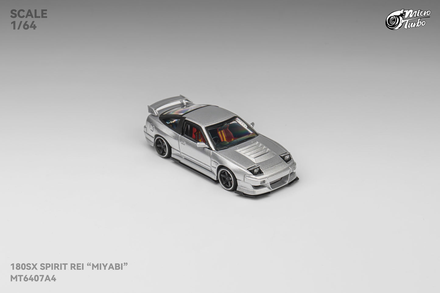 Microturbo - 1/64 Custom 180SX - Metalic Silver