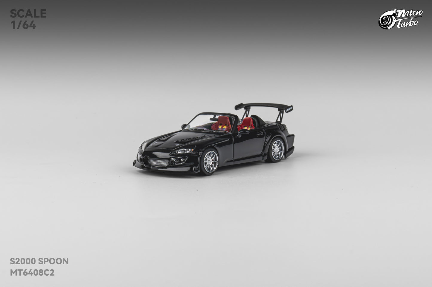 Microturbo - 1/64 Custom S2000 Spoon - Metallic Black