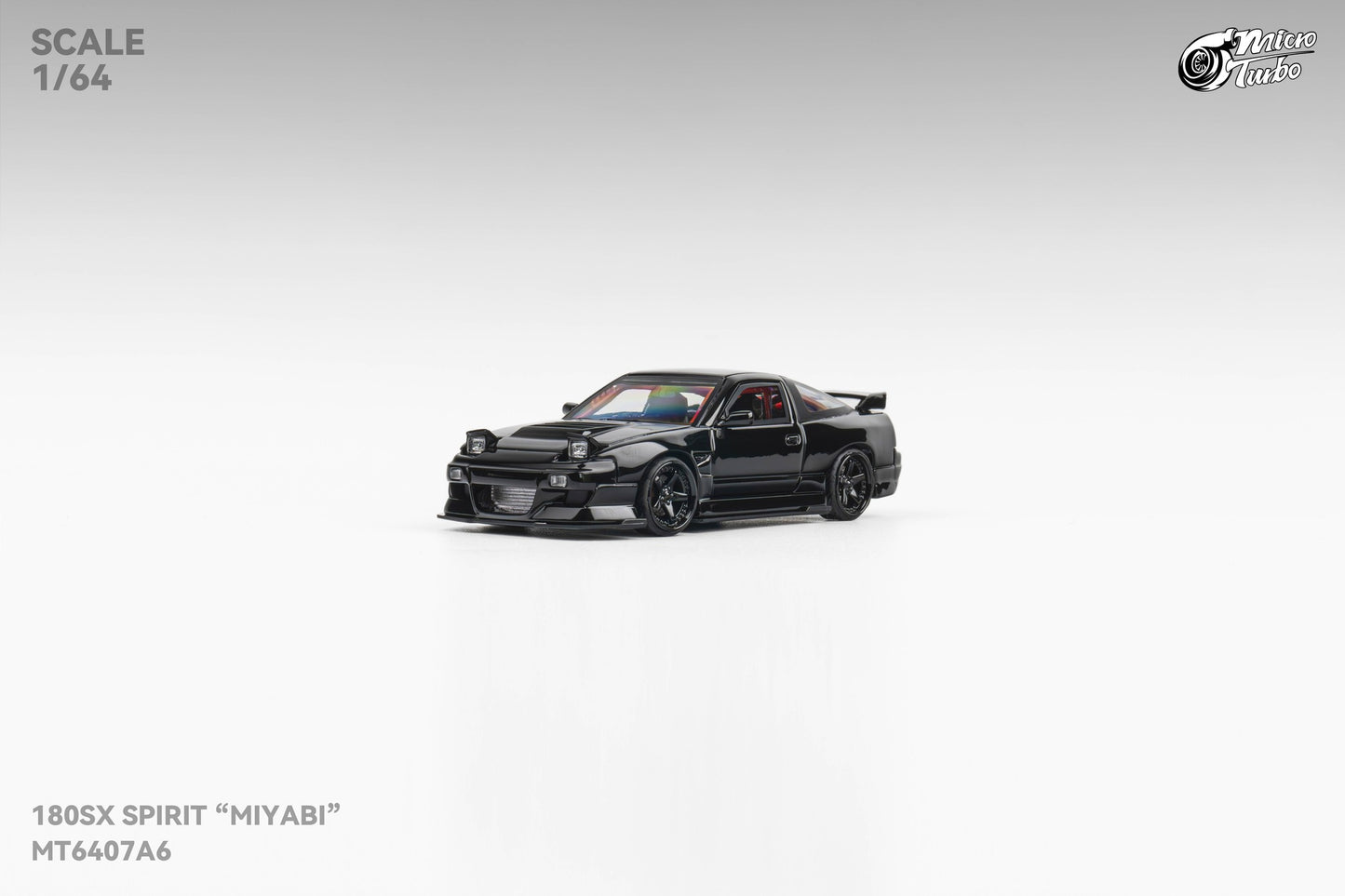 Microturbo 1/64 Custom 180SX "MIYABI" - Black