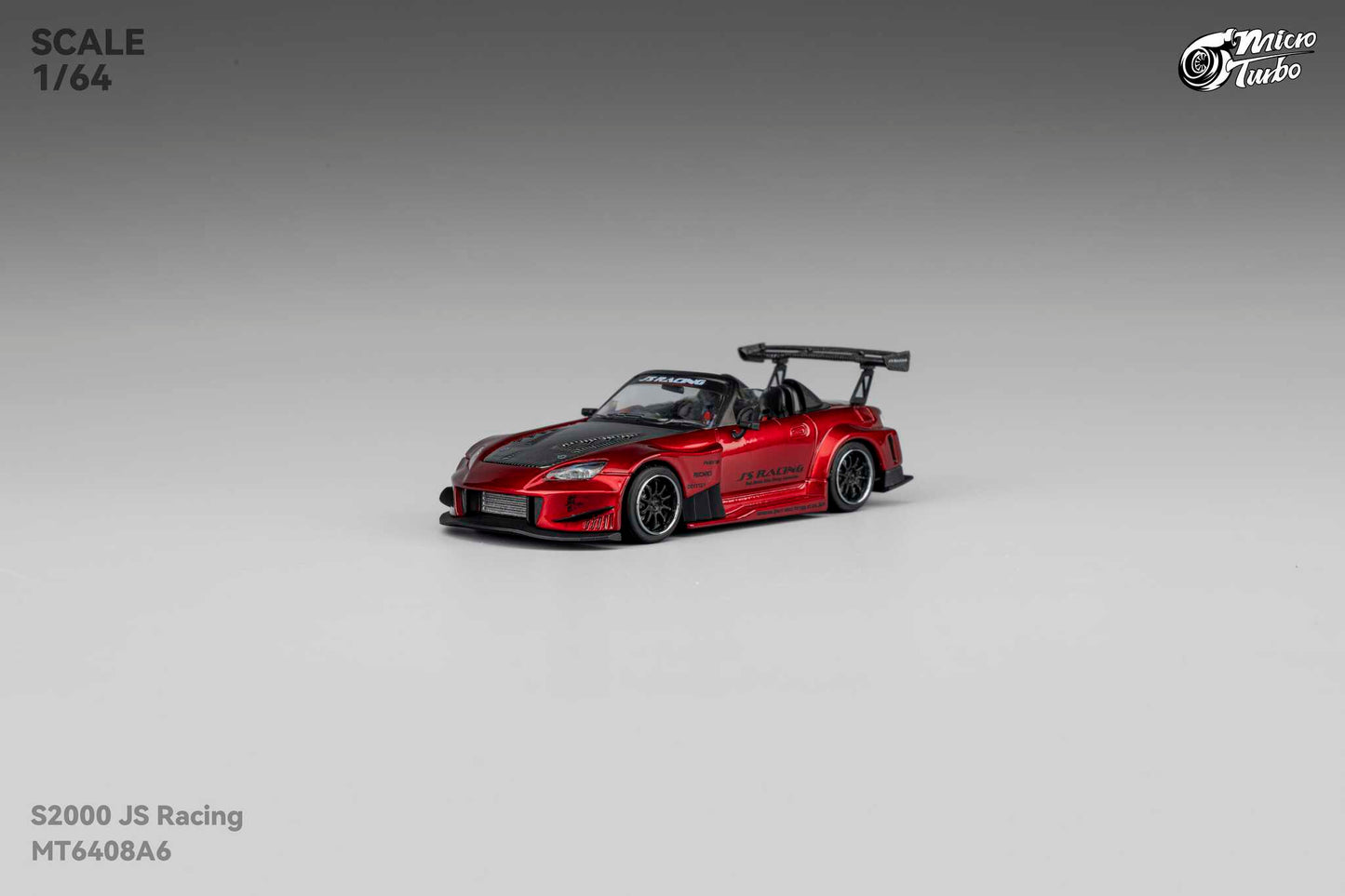 (Pre-Order) Microturbo - 1/64 Custom S2000 JS Racing - Candy Red