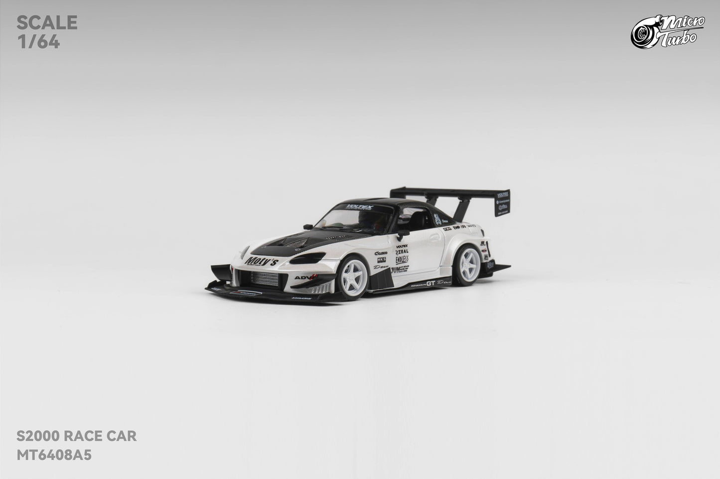 Microturbo 1/64 Custom S2000 - Metallic White