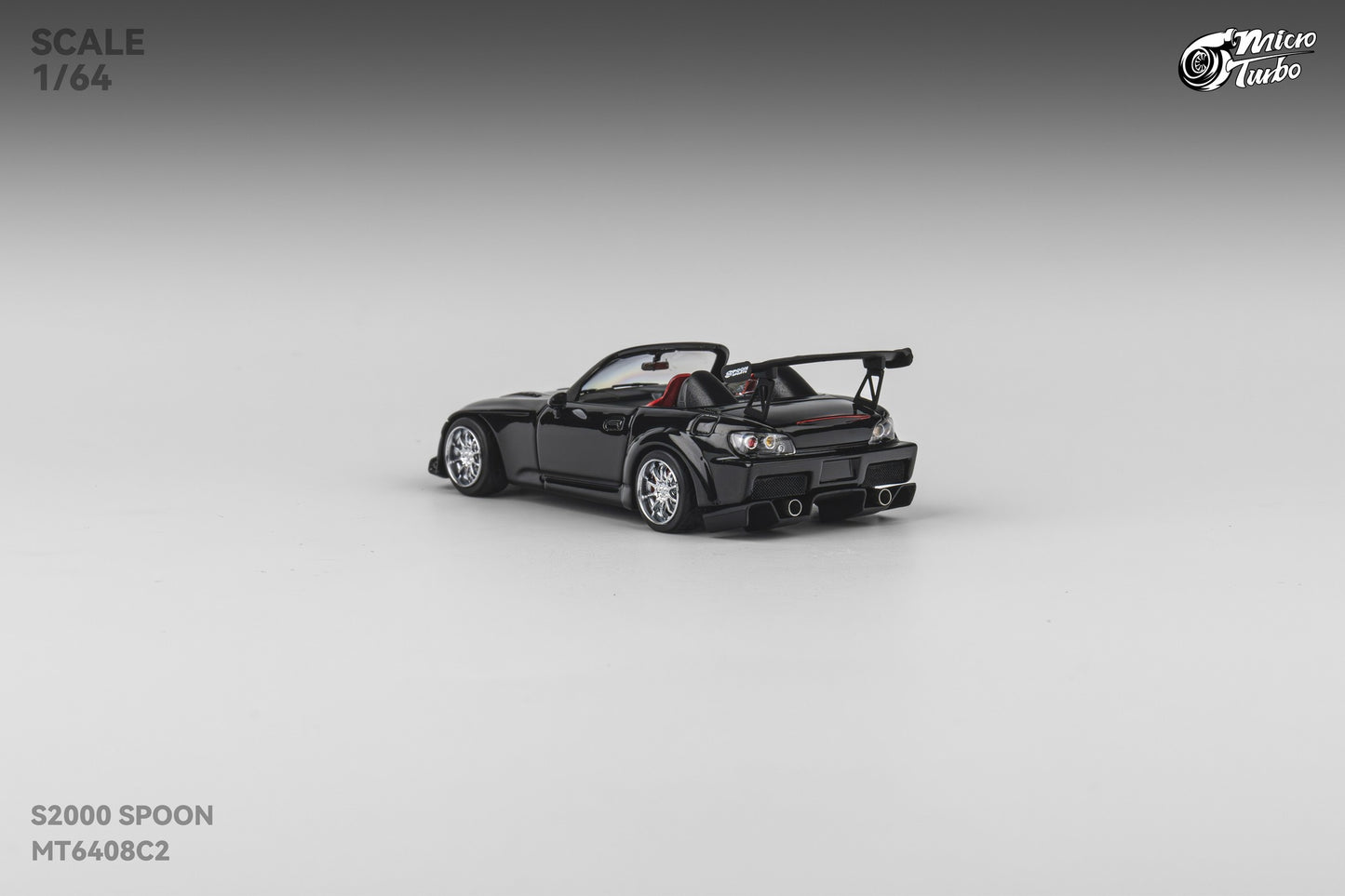 Microturbo - 1/64 Custom S2000 Spoon - Metallic Black