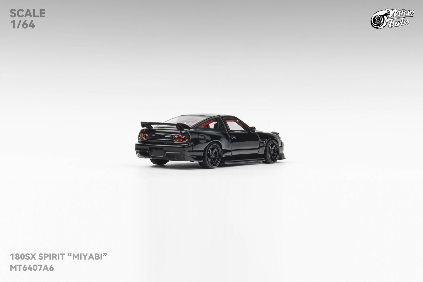 Microturbo 1/64 Custom 180SX "MIYABI" - Black