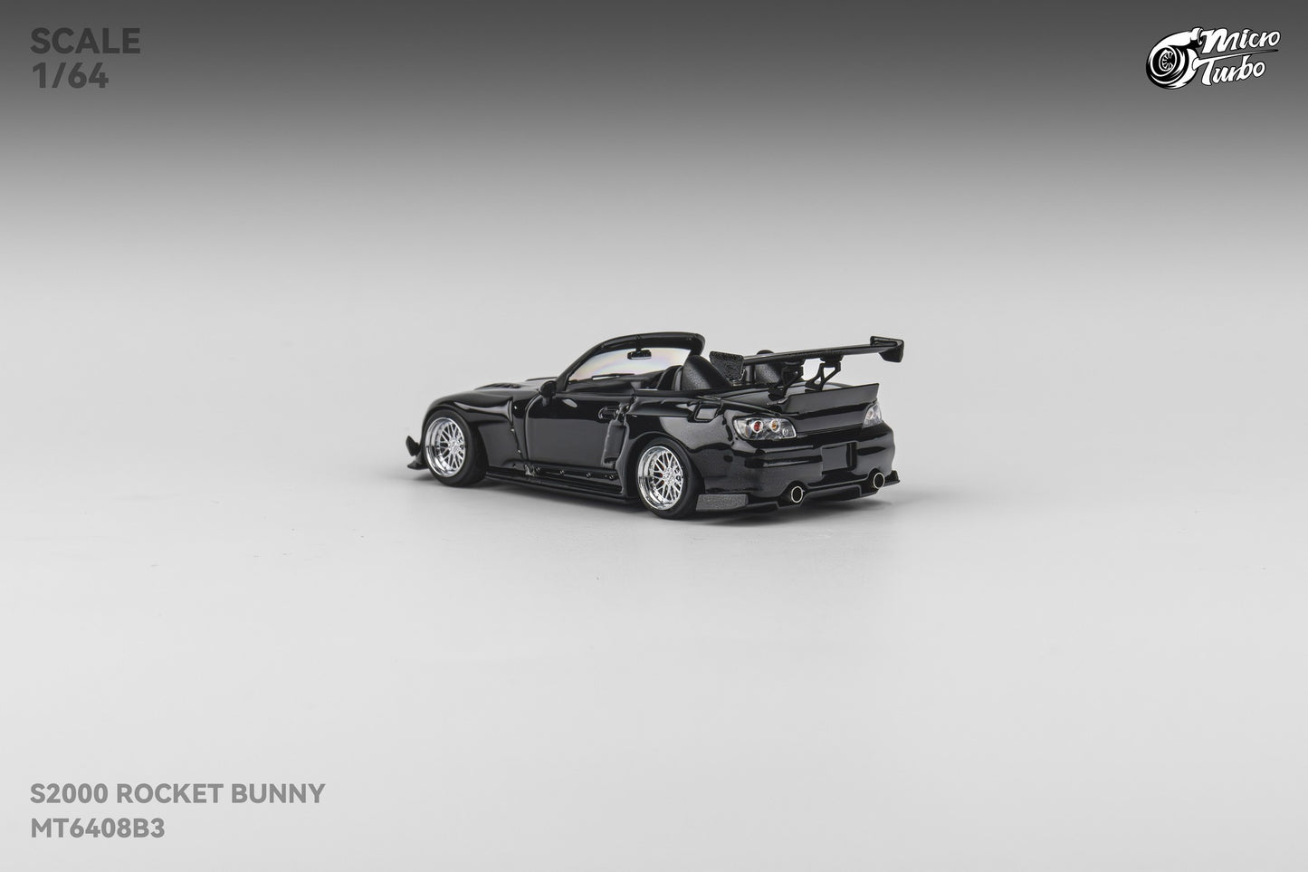 (Pre-order) Microturbo - 1/64 Custom S2000 Rocket Bunny - Metallic Black