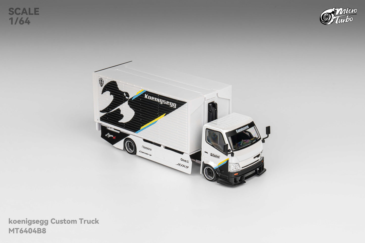 Microturbo - 1/64 Custom Box Truck - Koenigsegg Livery