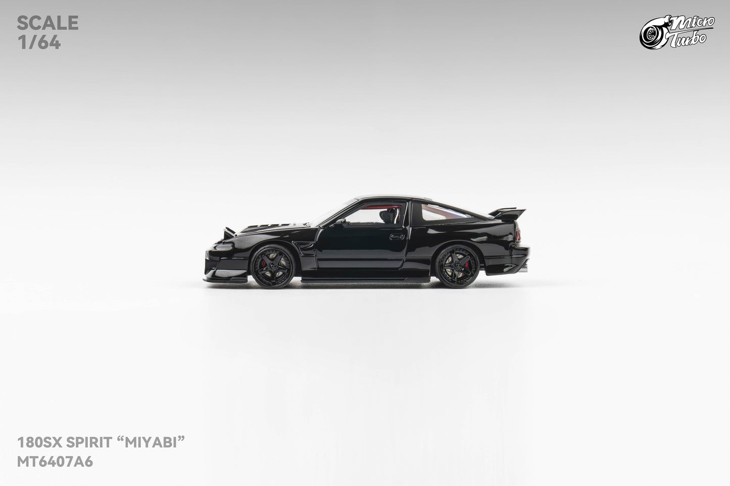 Microturbo 1/64 Custom 180SX "MIYABI" - Black