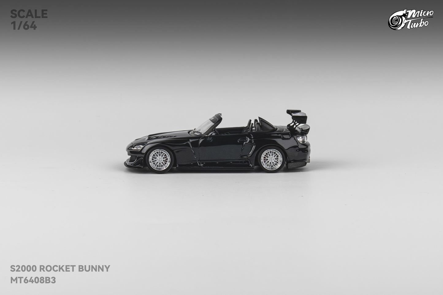 (Pre-order) Microturbo - 1/64 Custom S2000 Rocket Bunny - Metallic Black