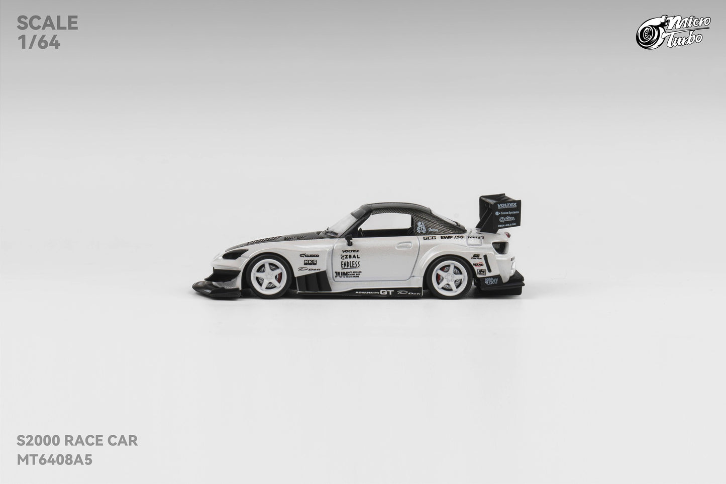 Microturbo 1/64 Custom S2000 - Metallic White