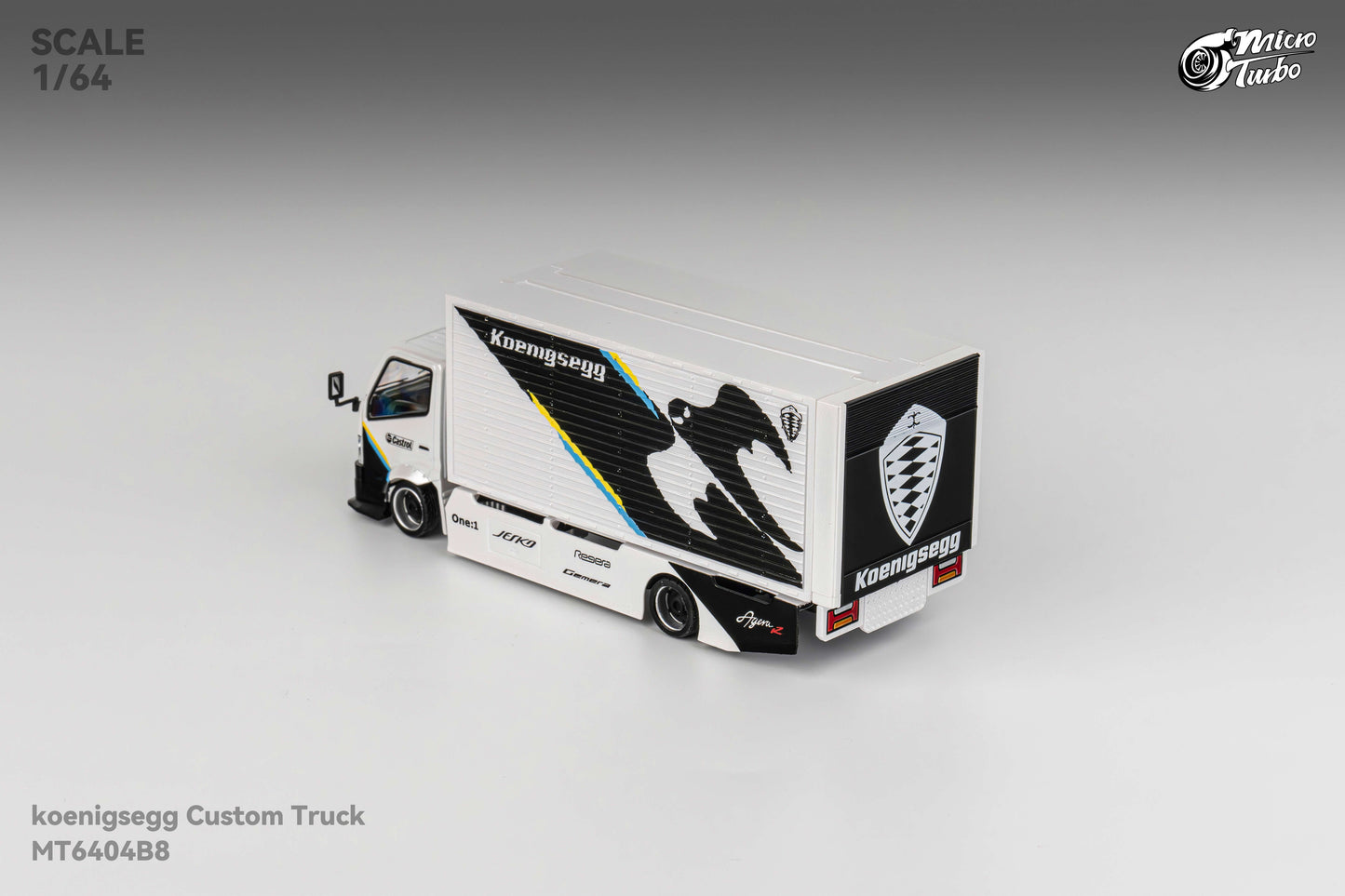 Microturbo - 1/64 Custom Box Truck - Koenigsegg Livery