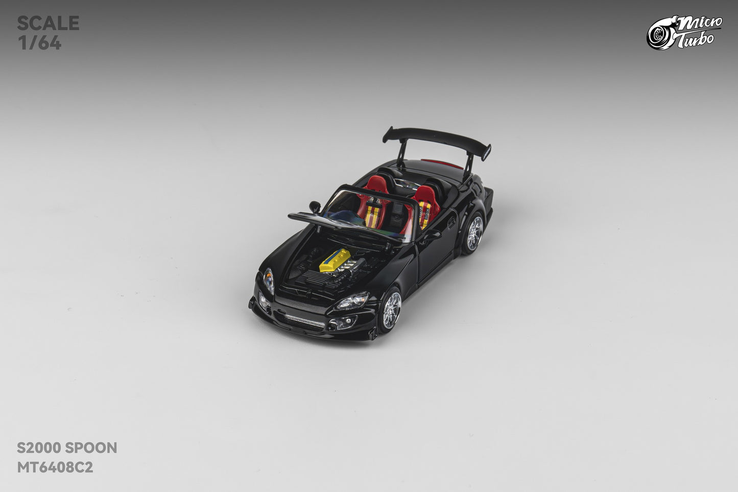 Microturbo - 1/64 Custom S2000 Spoon - Metallic Black